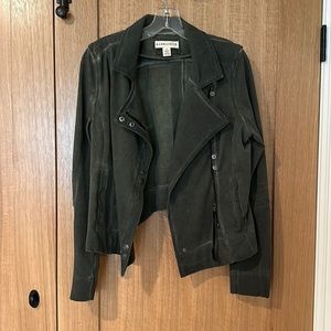 Olive color, Moto jacket from anthropology